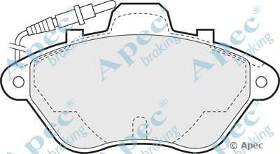 APEC BRAKING pad649 -  Комплект тормозных колодок, дисковый тормоз